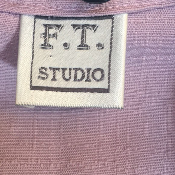 F. T. STUDIO New With Tags Office Career Linen-Like Machine Washable Blazer - Picture 11 of 15